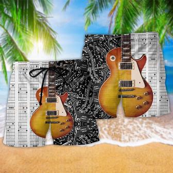 Guitar Les Paul Guitar Musician Classic Beach Short | Newhawaiianshirts CA