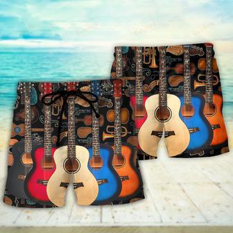 Guitar Lover Happy Life With Music Beach Short | Newhawaiianshirts DE