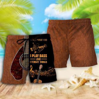 Guitar That's What I Do I Play Bass Beach Short | Newhawaiianshirts