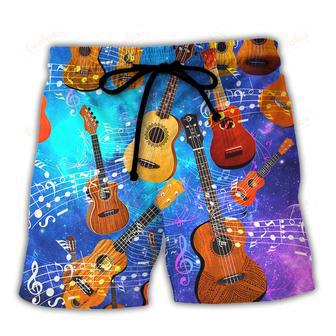 Guitar Ukulele Love Forever Style Beach Short | Newhawaiianshirts CA