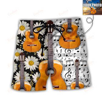 Guitar Various Style Custom Photo Beach Short | Newhawaiianshirts