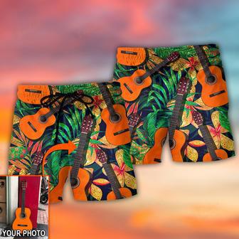 Guitar Various Style Tropical Custom Photo Beach Short | Newhawaiianshirts UK