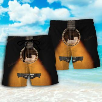 Guitar Wood Music Lover Beach Short | Newhawaiianshirts AU