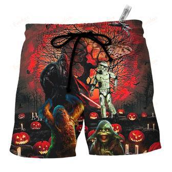 Halloween Creepy Scare Beach Short | Newhawaiianshirts AU