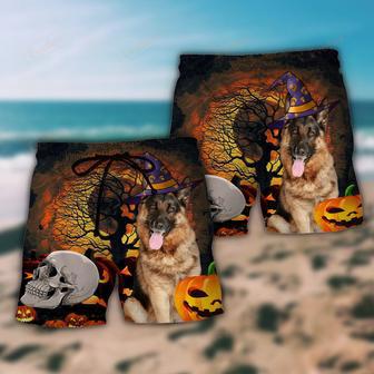 Halloween German Shepherd My Lovely Dog Beach Short | Newhawaiianshirts