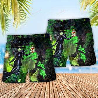 Halloween In A World Full Of Princesses Be A Witch Beach Short | Newhawaiianshirts