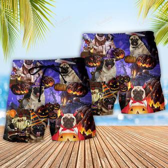 Halloween Pug Never Mind The Witch Beach Short | Newhawaiianshirts DE