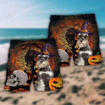 Halloween Schnauzer My Lovely Dog Beach Short | Newhawaiianshirts AU