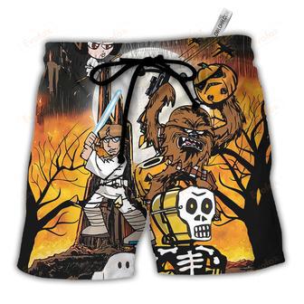 Halloween Spooky Comics Beach Short | Newhawaiianshirts DE