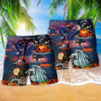 Halloween Treasure Guardians Dragon Beach Short | Newhawaiianshirts DE