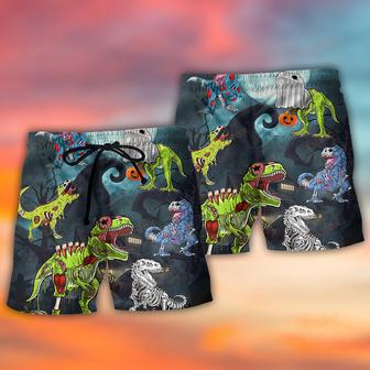 Halloween Zombie Saurus Scary Beach Short | Newhawaiianshirts UK