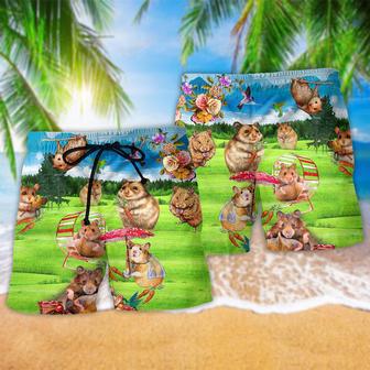 Hamster Life Is Better With Animals Beach Short | Newhawaiianshirts AU