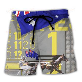 Harness Racing Road Horse Australia Vibe Beach Short | Newhawaiianshirts AU