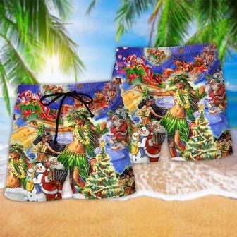 Hawaii The Aloha Merry Christmas Beach Short | Newhawaiianshirts AU