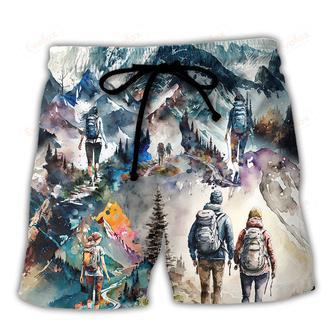 Hiking The Mountains Are Calling And I Must Go Beach Short | Newhawaiianshirts DE