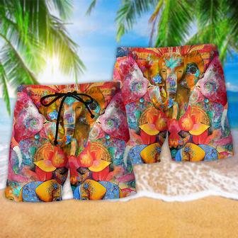 Hippie Elephant Amazing Color Beach Short | Newhawaiianshirts UK