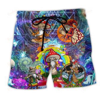 Hippie Magic Mystic Color Man Beach Short | Newhawaiianshirts AU