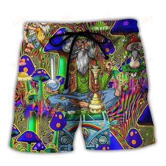 Hippie Mushroom Peace The Colorful Of Life Beach Short | Newhawaiianshirts AU