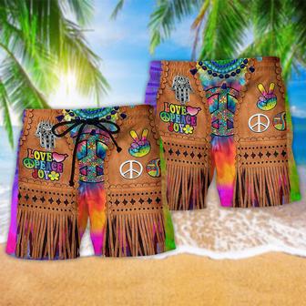 Hippie Peace Life Cowboy Style Beach Short | Newhawaiianshirts AU