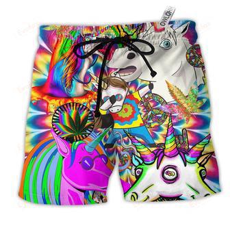 Hippie Unicorn Dream For Wonderland Beach Short | Newhawaiianshirts