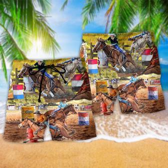 Horse Barrel Racing Ride It Like You Stole It Cool Beach Short | Newhawaiianshirts UK