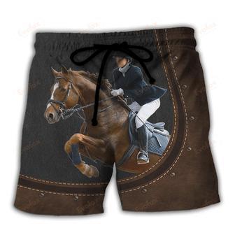 Horse Dressage Lover Racing Beach Short | Newhawaiianshirts AU