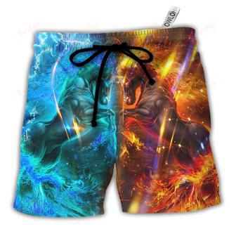 Horse Wild And Free Beach Short | Newhawaiianshirts AU