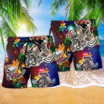 Hot Rod Christmas Tree Beach Short | Newhawaiianshirts AU