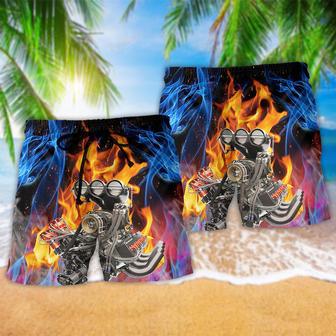 Hot Rod Hot And Cool Fire Beach Short | Newhawaiianshirts