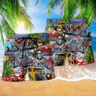 Hot Rod Riding A Hot Rod For Holiday Beach Short | Newhawaiianshirts AU