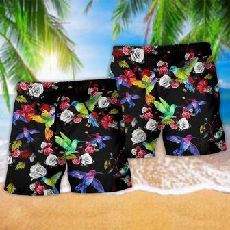 Hummingbird Amazing Floral Style Beach Short | Newhawaiianshirts DE