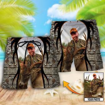 Hunting Lover Cool Pattern Custom Photo Beach Short | Newhawaiianshirts AU