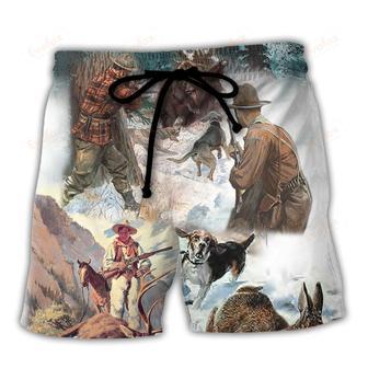 Hunting Snow Mountain Cool Beach Short | Newhawaiianshirts AU