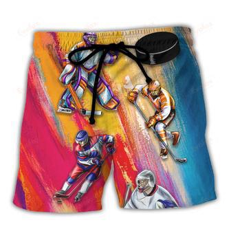 Ice Hockey Life Style Beach Short | Newhawaiianshirts AU