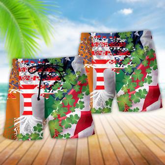 Irish Independence Day America Beach Short | Newhawaiianshirts AU