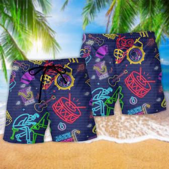 Jazz Music Is A Journey Jazz Is Getting Lost Beach Short | Newhawaiianshirts CA