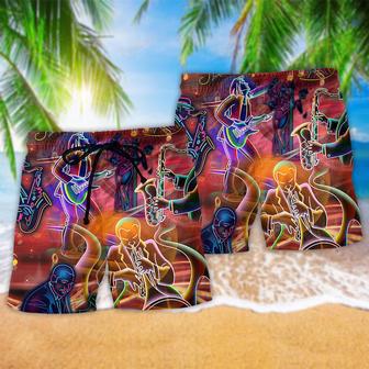 Jazz Music Life Take Slowly With Jazz Beach Short | Newhawaiianshirts