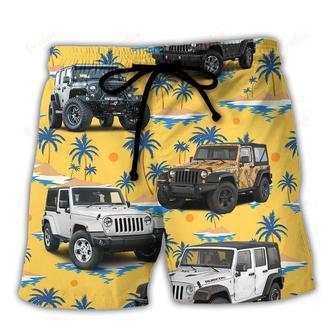 Jeep Stunning Tropical Style Beach Short | Newhawaiianshirts