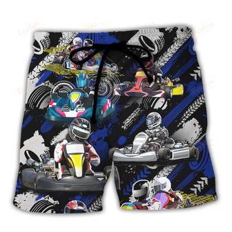 Karting Don't Be Jealous Just Because You Can't Go Karting Like Me Beach Short | Newhawaiianshirts CA