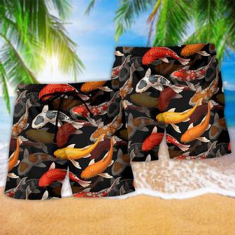 Koi Fish Beautiful Basic Style Beach Short | Newhawaiianshirts AU