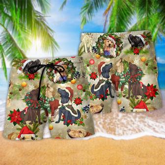 Labrador Retriever Xmas Is Better With Labrador Retriever Beach Short | Newhawaiianshirts AU