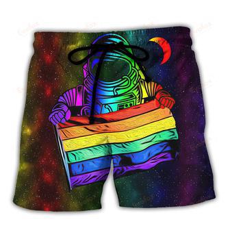 LGBT Pride Astronaut Style Beach Short | Newhawaiianshirts AU