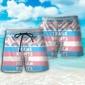 LGBT Trans Rights Are Human Rights Beach Short | Newhawaiianshirts AU