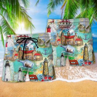 Lighthouse Take The Cruise Of Your Life Beach Short | Newhawaiianshirts CA