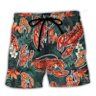 Lobster It's A Known Fact That Lobsters Fall In Love Tropical Vibe Amazing Style Beach Short | Newhawaiianshirts UK