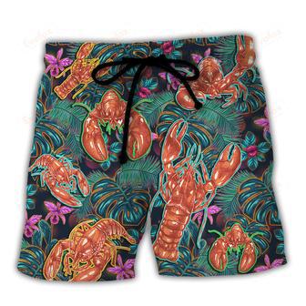 Lobster There Was More Than One Lobster Tropical Vibe Amazing Style Beach Short | Newhawaiianshirts CA