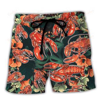 Lobster This Lobster Is So Uncooked Tropical Vibe Amazing Style Beach Short | Newhawaiianshirts UK