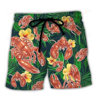 Lobster What Happened When The Crustacean Funny Quote Tropical Vibe Amazing Style Beach Short | Newhawaiianshirts