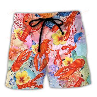 Lobstering We Don't Measure We Just Spinkle The Spirits Tropical Vibe Beach Short | Newhawaiianshirts DE