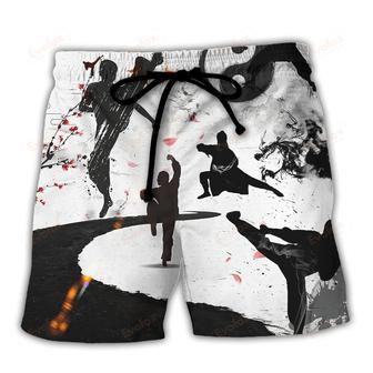 Martial Arts Kung Fu Surely Not Everybody Was Kung Fu Fighting Beach Short | Newhawaiianshirts AU